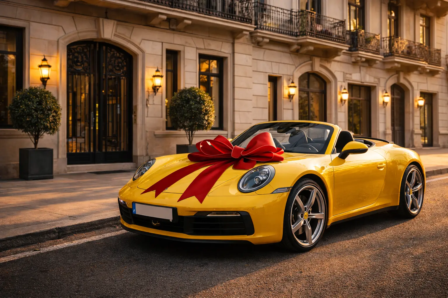 Alquiler coche lujo cumpleaños Barcelona — Porsche 911 Cabrio regalo sorpresa Barcelona