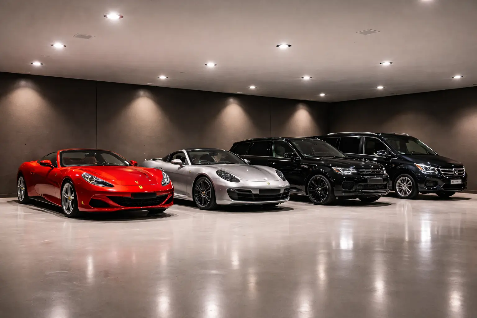 Precio alquiler coche lujo Barcelona — flota LC Barcelona Ferrari Porsche Range Rover